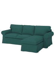 EKTORP 3-seat sofa with chaise longue