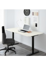 BEKANT Underframe sit/stand f table tp, el