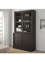 HAVSTA Storage comb w sliding glass doors