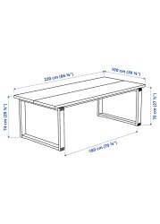 MÖRBYLÅNGA / LEIFARNE Table and 6 chairs