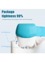 Kids U-Shape Toothbrush 360 Degree Soft Silicone Toothbrush Baby Infant Oral Care Cleaning Tool for Toddlers Children Ages 2-8