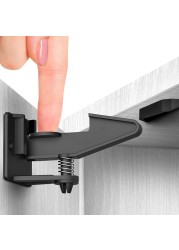 10pcs Child Safety Invisible Security Drawer Lock No Punching Children Protection Cabinet Cupboard Safety Drawer Door Locks