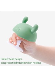 Baby Safe Silicone Teether Newborn Chew Training Toys Cute Mushroom Shape Teething Stick Boys Girls Baby Teether Smooth Soft