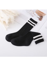 1-9 Years Kids Boys Toddlers Girls Socks Knee High Long Soft Cotton Baby Socks Stripped Children Socks School Clothes