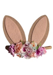 Big Ears Rabbit Hair Bands Kids Easter Gift Flowers Headband Baby Girl Shower Spring Easter Home Decor Girl Rabbit for Baby