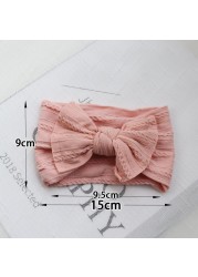 Baby Hair Band Girls Bow Elastic Headbands Turban Baby Hair Accessories Kids Headpiece 18 Colors