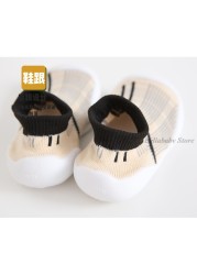 Leopard White Baby Shoes Fashion Unisex Spring Baby Floor Shoes Non-slip Soft Baby Booties Infant Shoes Plaid Cartoon Casual Shoes