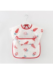 Waterproof Infant Eating Children Drawing Sleeveless Baby Bandana Bibs Cute Baby Bibs Soft Baby Apron Cotton Meal Burp Eva Clothes