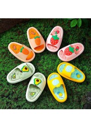 Children Slippers Cartoon Home Shoes For Boy Girl Summer Men Women Soft Beach Indoor Slippers Child Adult Kids Toddler Slides