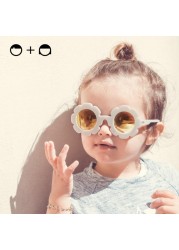 Bear Leader Children Sunglasses Accessory For Boys And Girls Flower Shape Frame Colorful Glass Cute Sunglass For Kids