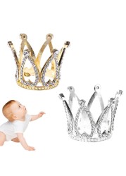 Baby Crown Photo Photography Props Headband Small Ring Decoration Newborn Girls Princess Souvenir Birthday Party Tiara
