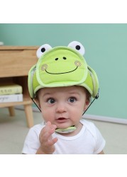 Baby Safety Helmet Anti-fall Head Protection Cover Cute Cartoon Animal Boy Girl Baby Toddler Walk Learning Anti-collision Headwear