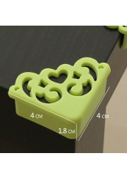 4pcs Hollow Out Flower Pattern Baby Kids Table Desk Corner Guard Children Safety Edge Guard Soft Baby Safe Corner Protector