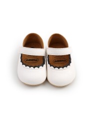 New Baby Boys Girls Leather Rubber Anti-slip First Walkers Baby Shoes Newborn Baby Girls Shoes