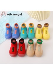 Unisex Children's Anti-Slip Shoes Cartoon Animal Fox Baby Girls First Walkers Boys Shoes Soft Rubber Outside Sole Toddler Pink