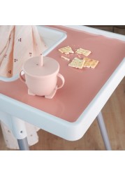 High chair custom pure color placemat feeding solid food dining plate placemat soft silicone table mat tableware baby stuff