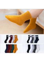 5 Pairs Cute Cartoon Kids Socks Autumn Winter Warm Baby Boys Girls Socks Soft Cotton Toddler Baby Children Socks 1-12 Years