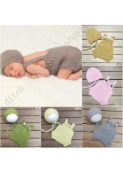 Newborn photography props, pants, hats, mohair woven props, newborn photography clothes