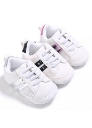 Fashion Baby Shoes Children White Sneakers For Girls Soft Flats Toddler Baby First Walkers Kids Sneakers Casual Infant Shoes