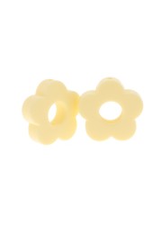 20pcs Baby Flower Beads Silicone Beads Flower Silicone Beads Teething Magic Teether Baby Chew Necklace Chew BPA Free Gift