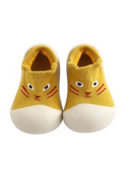 Baby Boys and Girls Shoes, Newborn Non-Slip Floor Socks, Soft Rubber Sole, Cute Baby Shoes