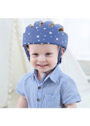 Baby Safety Helmet Head Protection Cotton Infant Baby Anti-Fall Hat for Crawling Baby Helmet Children Learn to Walk Crash Hat