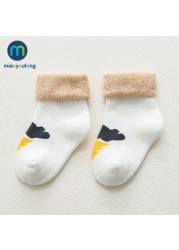 5 Pair High Quality Thicken Cartoon Comfort Cotton Newborn Socks Kids Boy New Born Girl Socks Meia Infantil Miaoyoutong