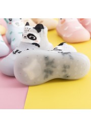 Unisex Baby Shoes First Shoes Baby Walkers Toddler First Walker Baby Girl Kids Soft Rubber Sole Baby Shoes Knit Socks Anti-slip