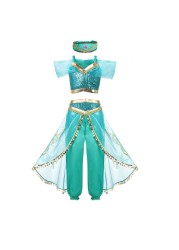 2022 Disney Princess Dress Mirabell Isabella Elsa Anna Dress Kids Party Costumes Kids Girl Clothes Kids Cosplay Outfits Encanto Frozen1/2