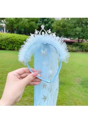 Elsa Cosplay Weaving Tangled Braid Kids Rapunzel Princess Hair Headband Girl Wig Princess Girls Headband Kids Hair Hoop Braided