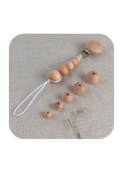 100pcs Wooden Teething Accessories 10-30mm Wooden Teether Chewing Round Beads DIY Craft Jewelry Eco-friendly Beech