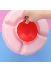 Boys and Girls Double-sided Suction Cup Mat Tableware Anti-slip Suction Cup Bowl Pad Coaster Fashionable