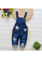 IENENS baby boy boys long pants denim overalls dungarune kids baby boy jeans jumpsuit clothing fittings clothing trousers