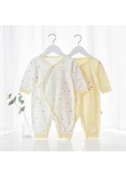 Spring Autumn Newborn Baby Romper Soild Color Baby Clothes Girl Rompers Cotton Jumpsuit Baby Half Sleeve Infant Boys Romper