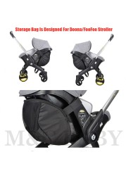 Storage Bag Essentials Bag Compatible With Donna/Foofoo Infant Car Seat Stroller Mom Bag Black Color