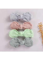 Baby Bowknot Headband Cute Rabbit Ears Bows Knot Turban Elastic Hair Band Head Wrap For Toddlers Headwear