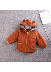 2020 Autumn Hooded Sweater For Kids Back To School Plush Tops Cartoon Print Outerwear Baby Boy Fashion Clothes