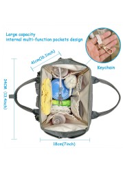 Maternity Backpack Bag, Waterproof for Kids, Large Capacity, Stroller USB Interface