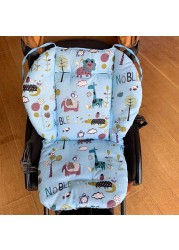 Cotton Baby Stroller Seat Cushion Cartoon Baby Feeding Highland Pillows Cushion Infant Pushchair Mat Universal Stroller Accessories