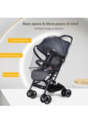 Baby Stroller Mosquito Net Full Cover Universal Pram Anti Mosquito Net High Quality Summer Pushchair Mosquito Net Breathable