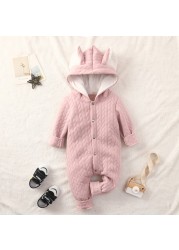 Bobora Baby Clothes Long Sleeve Newborn Baby Clothes Spring Baby Boys Girls Hooded Clothes Size 0-18M