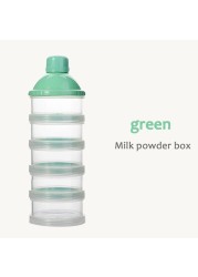 Portable Milk Powder Formula Dispenser Food Container Storage Feeding Boxes for Baby Kids Toddler 4/5 Grid Baby Food Storage Box