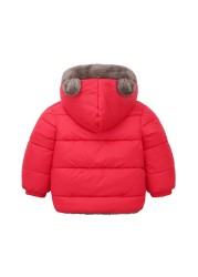 Kids Clothes Cotton Thick Down Girls Jacket Baby Winter Warm Coat Kids Zipper Hooded Costume Boys Outwear JYF