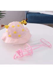 Children Anti-Spray Beanie Hat Fresh All-match Kawaii Sun Cap Removable Cap Anti Spittle Fisherman Hat New