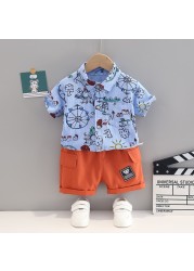 New Summer Baby Clothes Suits Children Boys Girls Cute Shirt Shorts 2pcs/set Toddler Casual Cotton Costume Infant Kids Sportswear