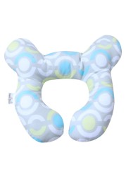 Baby U-shaped Pillow Stroller Accessories Head Shaping Pillow Newborn Baby Printed Cotton Body Support Sleep Locator Pillow