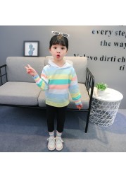 Toddler Girls Clothes Sets Kids 2022 Fashion Infant Spring Autumn 2pcs Cotton Outfits Striped Hoodie Tops+ Pants Baby Tracksuits