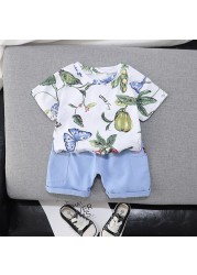 New summer baby clothes suit children boys girls fashion cotton T-shirt shorts 2pcs/sets baby casual outfit kids tracksuits