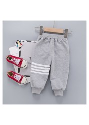 OASHTH Children's clothing pants boys and girls spring and autumn new trousers baby casual sports pants