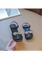 Girls Sandals 2022 Summer New Hollow Out Princess Brim Shoes Children's Fashion Antiskid Beach Shoes XXJ - 3033